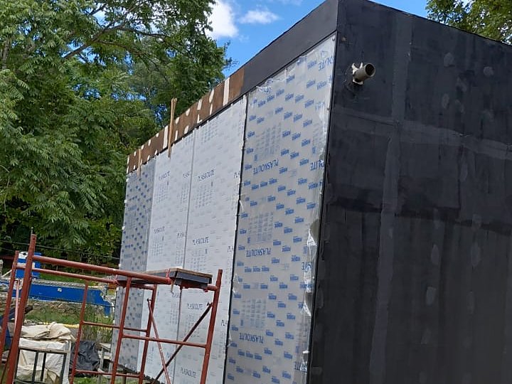 Estela — tiny home under construction among the trees in Nosara